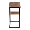Picture of The Urban Port 12" Modern Wood Accent Table with Lower Shelf in Brown
