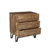 Picture of Crestview Collection 3-Drawer Wood Brass Inlay Chest in Light Brown