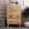 Picture of Furniture of America Druze Rustic Wood 4-Drawer Chest in Natural