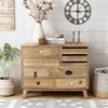 Picture of Furniture of America Druze Rustic Wood 9-Drawer Chest in Natural Tone
