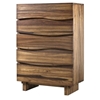 Picture of Modus Ocean 5 Drawer Solid Wood Chest in Natural Sengon