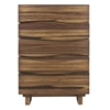 Picture of Modus Ocean 5 Drawer Solid Wood Chest in Natural Sengon