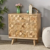Picture of Noble House Latona Mid-Century Modern Mango Wood 3 Drawer Chest in Natural
