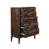 Picture of Porter Designs Fall River Solid Sheesham Wood Chest - Brown