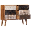 Picture of OTVIAP Sideboard with Printed Pattern 35.4"x11.8"x27.6" Solid Mango Wood Buffets & Sideboards Furniture
