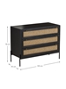 Picture of Vienna black cane chest of drawers