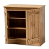 Picture of Baxton Studio Sorina Natural Oak Brown Finished Wood 2-Door Shoe Cabinet