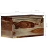 Picture of vidaXL Storage Chest 22.4"x11.8"x11.8" Solid Sheesham Wood