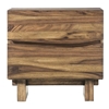 Picture of Modus Ocean 2 Drawer Solid Wood Nightstand in Natural Sengon