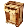 Picture of Porter Designs Taos Solid Sheesham Wood Nightstand with Drawer and Door