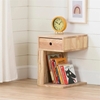Picture of Sweedi Solid Wood 1-Drawer Nightstand-Natural Wood-South Shore