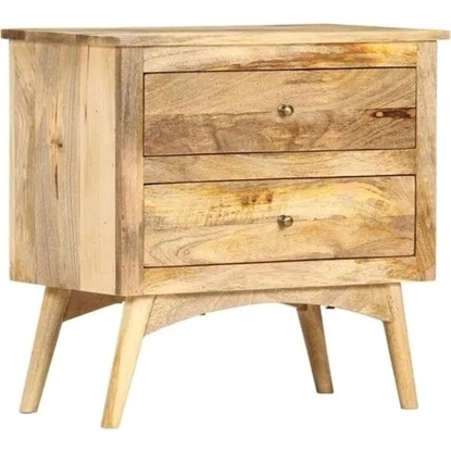 Picture of Bedside Cabinet 65x35x60 cm Solid Mango Wood - Brown