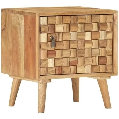 Picture of Bedside Cabinet 42x35x45 cm Solid Acacia Wood - Brown