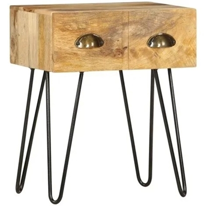 Picture of Bedside Cabinet , Solid Mango Wood - Brown