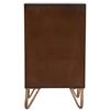 Picture of Beaumont Lane Island Living Wood and Metal Chairside Chest in Brown