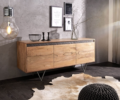 Picture of Design sideboard Stonegrace 175 cm acacia natural 3 doors