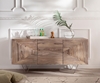 Picture of Design sideboard Wyatt 150 cm Sheesham natural 3D look in the middle
