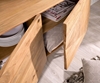 Picture of Design sideboard Wyatt 175 cm 3D optics in the middle acacia natural stainless steel