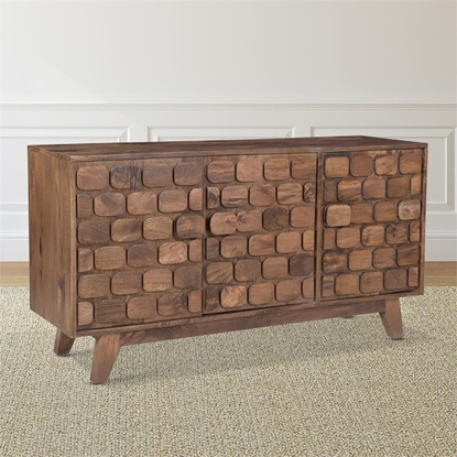 Picture of Steve Silver Darby Walnut Finish Solid Wood Accent Server