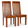 Picture of vidaXL Dining Chairs 2 pcs Solid Wood with Sheesham Finish Modern