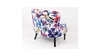 Picture of SURINAM floral fabric bench
