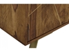 Picture of 3-door sideboard in Sheesham wood and golden metal - ORPHEA
