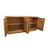 Picture of Moti Sunbright 4 Hand Carved Doors Mid-Century Solid Wood Sideboard in Natural