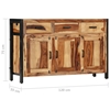 Picture of vidaXL Sideboard 47.2"x13.8"x29.5" Solid Sheesham Wood
