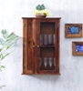 Picture of Sheesham Wood Wall Shelf in Brown Colour