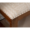 Picture of Powell Bridget Wood Upholstered Bench in Natural Brown