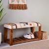 Picture of TDI Home Wood Entryway Shoe Storage Bench in Multi-Color