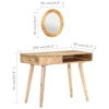 Picture of vidaXL Dressing Table 39.4"x19.7"x29.9" Solid Mango Wood