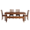 Picture of Porter Designs Sonora Solid Sheesham Wood Dining Table - Brown