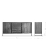 Picture of Sideboard Odon 175x45 cm natural teak 2 doors 3 drawers