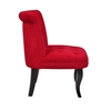 Picture of Crapaud armchair in red velvet - MELOSIA