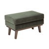 Picture of Alva green velvet stool / footrest