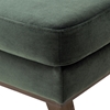 Picture of Alva green velvet stool / footrest