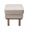 Picture of Alva taupe velvet stool / footrest