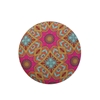 Picture of AUBREY oriental pattern velvet stool