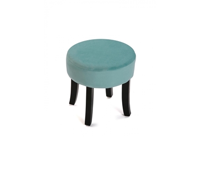 Picture of LISO blue velvet fabric stool