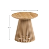 Picture of Jeanette round wooden side table
