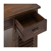 Picture of Desk with 3 drawers and 2 doors in solid Teak - BALI II