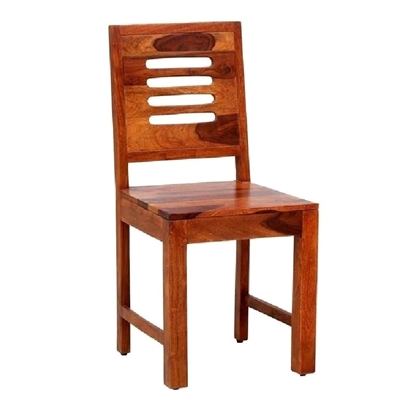 Picture of Solid Wood Sheesham Set Of 2 Capsule Chair