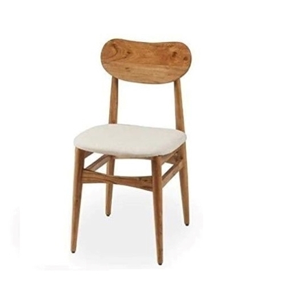 Picture of Solid wood dining chair with wooden top
