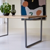 Picture of Accord - Solid acacia and metal dining table 6/8 pers