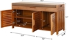 Picture of Wooden Shoe Storage Organizer & Cabinet & Rack Bench for Closet, Entryway, Window & Outdoor Bench, Boot Organizing