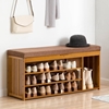 Picture of 3-Tier Mango Shoe Rack Bench with Storage Shelf
