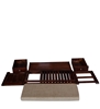 Picture of Connell Shoe Rack with Seating in Provincial Teak Finish