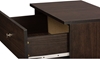 Picture of Dark Brown Modern Shoe Cabinet with 2 Doors and Drawer
