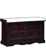 Picture of Solid Wood Shoe Rack in Passion Mahogany Finish
